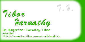 tibor harmathy business card